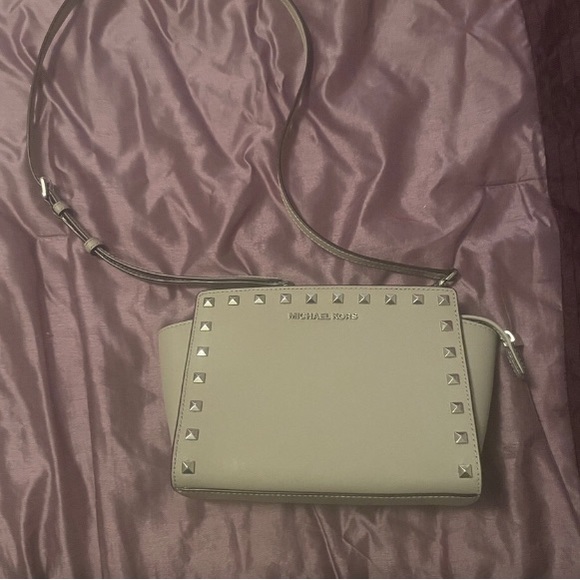 Michael Kors Studded Selma in Pearl Grey - Picture 12 of 14